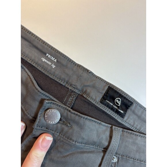 AG Adriano Goldschmied Prima Cigarette Leg Skinny Jeans Grey 32 R - Picture 5 of 16